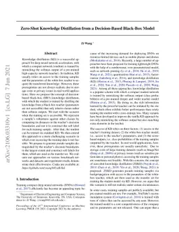 Zero-Shot Knowledge Distillation from a Decision-Based Black-Box Model