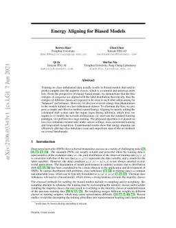 Energy Aligning for Biased Models