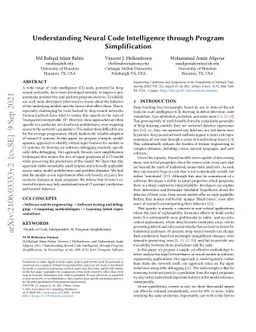Understanding Neural Code Intelligence Through Program Simplification