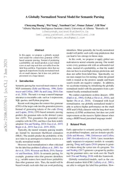A Globally Normalized Neural Model for Semantic Parsing