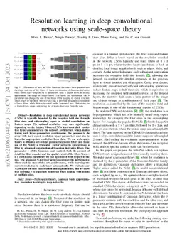 Resolution learning in deep convolutional networks using scale-space
  theory