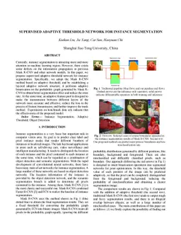 supervised adptive threshold network for instance segmentation