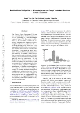 Position Bias Mitigation: A Knowledge-Aware Graph Model for Emotion
  Cause Extraction