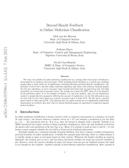 Beyond Bandit Feedback in Online Multiclass Classification