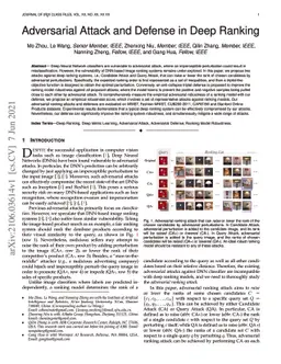 Adversarial Attack and Defense in Deep Ranking