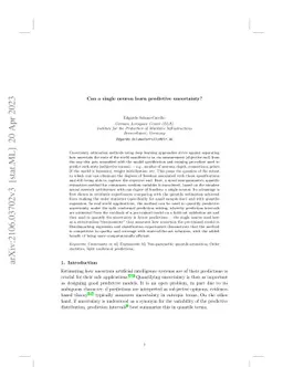 Can a single neuron learn predictive uncertainty?