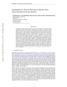 Incremental False Negative Detection for Contrastive Learning