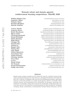 Towards robust and domain agnostic reinforcement learning competitions