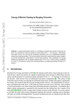 Energy-Efficient Naming in Beeping Networks