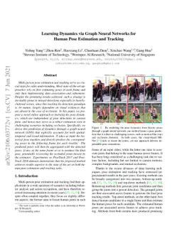 Learning Dynamics via Graph Neural Networks for Human Pose Estimation
  and Tracking