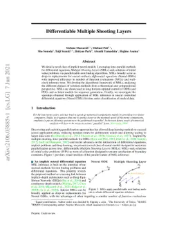 Differentiable Multiple Shooting Layers