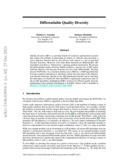 Differentiable Quality Diversity