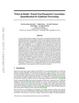 When in Doubt: Neural Non-Parametric Uncertainty Quantification for
  Epidemic Forecasting