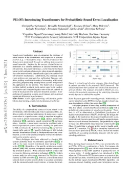 PILOT: Introducing Transformers for Probabilistic Sound Event
  Localization