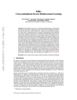 XIRL: Cross-embodiment Inverse Reinforcement Learning