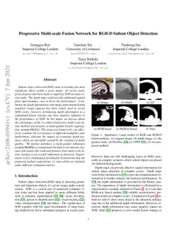 Progressive Multi-scale Fusion Network for RGB-D Salient Object
  Detection