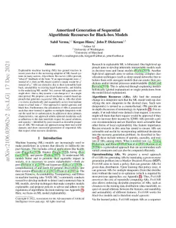 Amortized Generation of Sequential Algorithmic Recourses for Black-box
  Models