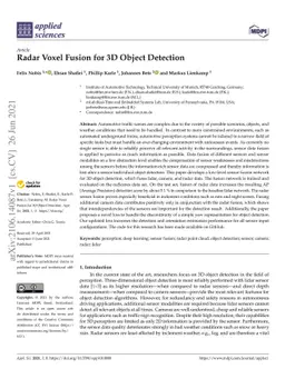 Radar Voxel Fusion for 3D Object Detection