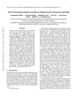 Time-Series Representation Learning via Temporal and Contextual
  Contrasting