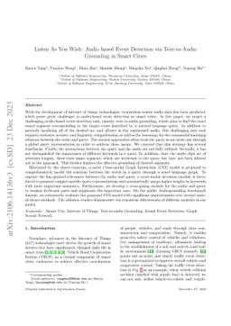 Listen As You Wish: Audio based Event Detection via Text-to-Audio
  Grounding in Smart Cities