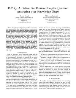 PeCoQ: A Dataset for Persian Complex Question Answering over Knowledge
  Graph