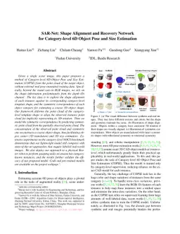 SAR-Net: Shape Alignment and Recovery Network for Category-level 6D
  Object Pose and Size Estimation