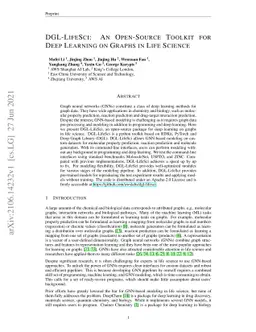 DGL-LifeSci: An Open-Source Toolkit for Deep Learning on Graphs in Life
  Science