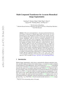 Multi-Compound Transformer for Accurate Biomedical Image Segmentation