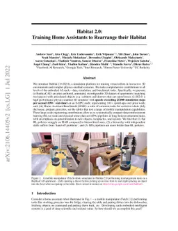 Habitat 2.0: Training Home Assistants to Rearrange their Habitat