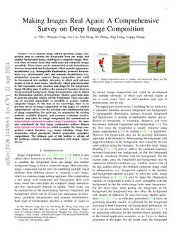 Making Images Real Again: A Comprehensive Survey on Deep Image
  Composition
