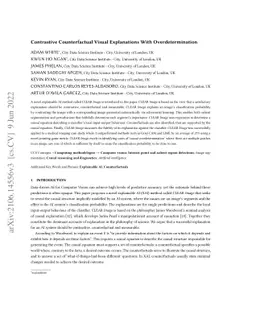 Contrastive Counterfactual Visual Explanations With Overdetermination