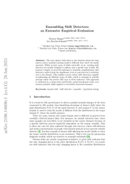 Ensembling Shift Detectors: an Extensive Empirical Evaluation