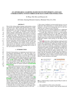 An Adversarial Learning based Multi-Step Spoken Language Understanding
  System through Human-Computer Interaction