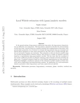 Local Whittle estimation with (quasi-)analytic wavelets