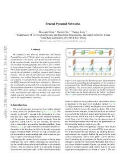 Fractal Pyramid Networks