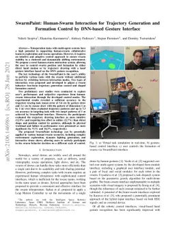 SwarmPaint: Human-Swarm Interaction for Trajectory Generation and
  Formation Control by DNN-based Gesture Interface