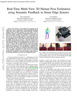 Real-Time Multi-View 3D Human Pose Estimation using Semantic Feedback to
  Smart Edge Sensors