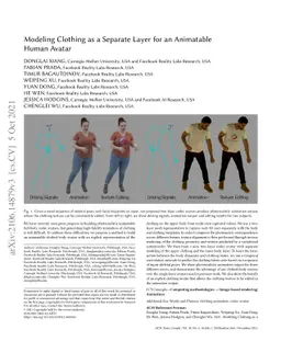 Modeling Clothing as a Separate Layer for an Animatable Human Avatar