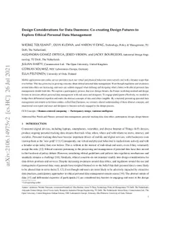 Design Considerations for Data Daemons: Co-creating Design Futures to
  Explore Ethical Personal Data Management
