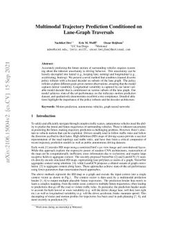 Multimodal Trajectory Prediction Conditioned on Lane-Graph Traversals