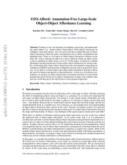 O2O-Afford: Annotation-Free Large-Scale Object-Object Affordance
  Learning