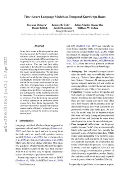 Time-Aware Language Models as Temporal Knowledge Bases