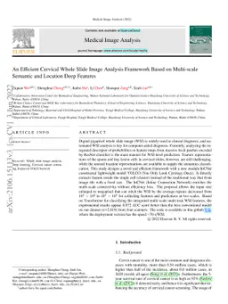 An Efficient Cervical Whole Slide Image Analysis Framework Based on
  Multi-scale Semantic and Location Deep Features