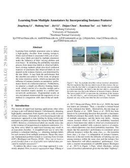 Learning from Multiple Annotators by Incorporating Instance Features