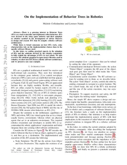 On the Implementation of Behavior Trees in Robotics