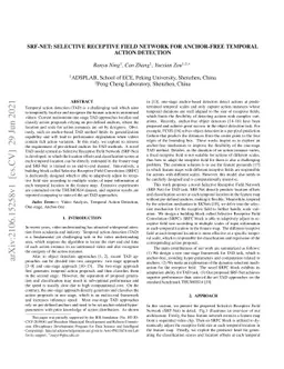 SRF-Net: Selective Receptive Field Network for Anchor-Free Temporal
  Action Detection