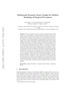 Multimodal Semantic Scene Graphs for Holistic Modeling of Surgical
  Procedures