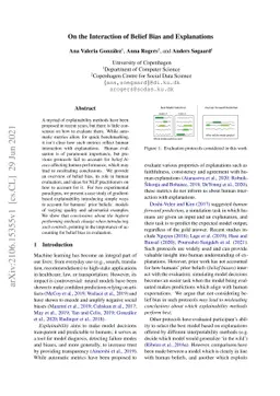 On the Interaction of Belief Bias and Explanations