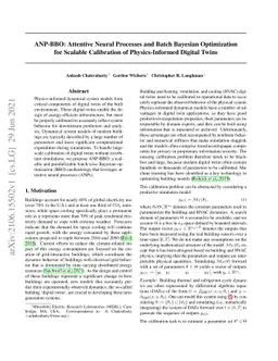 Attentive Neural Processes and Batch Bayesian Optimization for Scalable
  Calibration of Physics-Informed Digital Twins