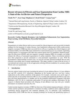 Recent Advances in Fibrosis and Scar Segmentation from Cardiac MRI: A
  State-of-the-Art Review and Future Perspectives